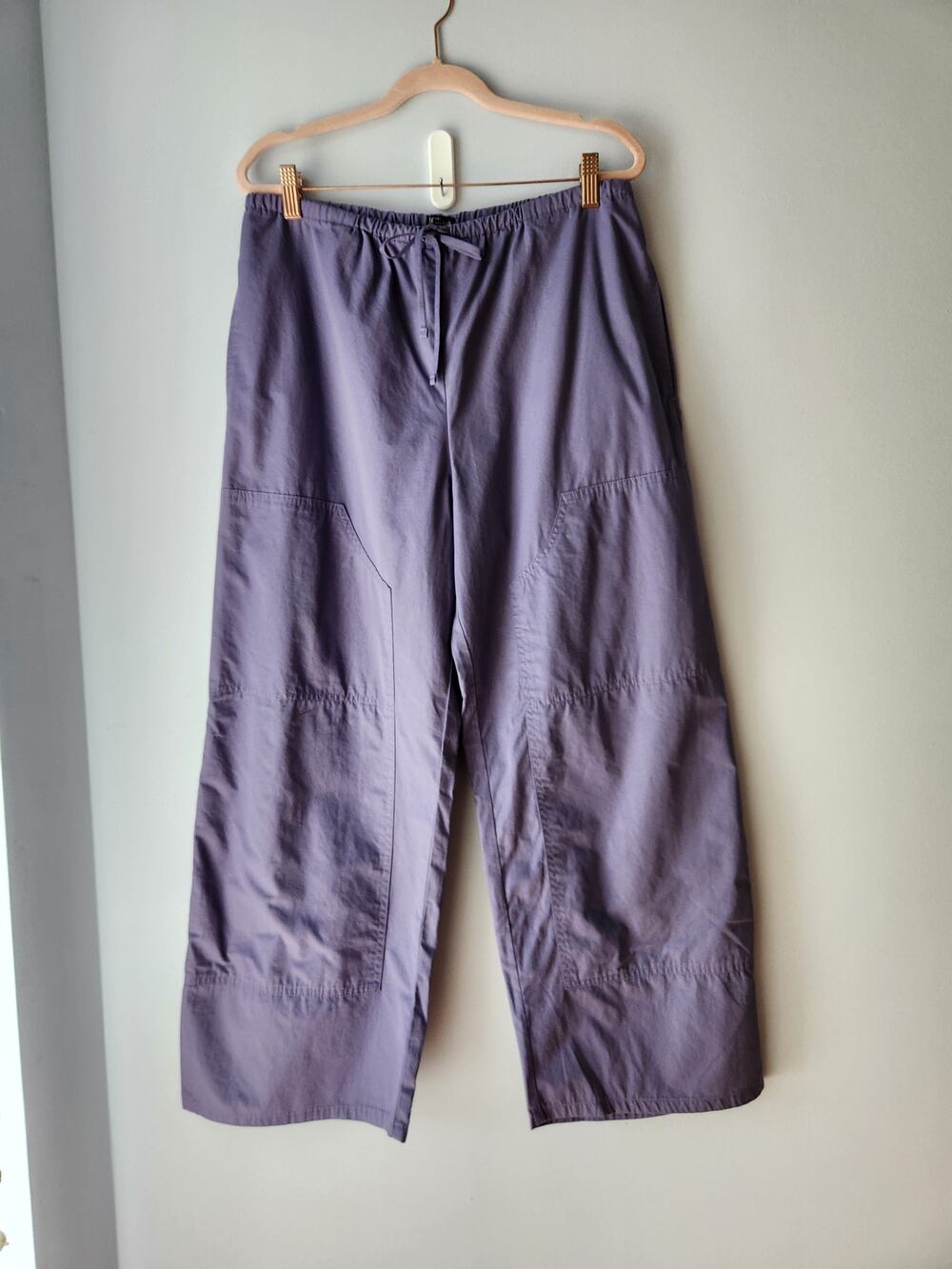 NWT J. Crew Tall Luna Pant In 100 % Cotton Poplin Purple ST